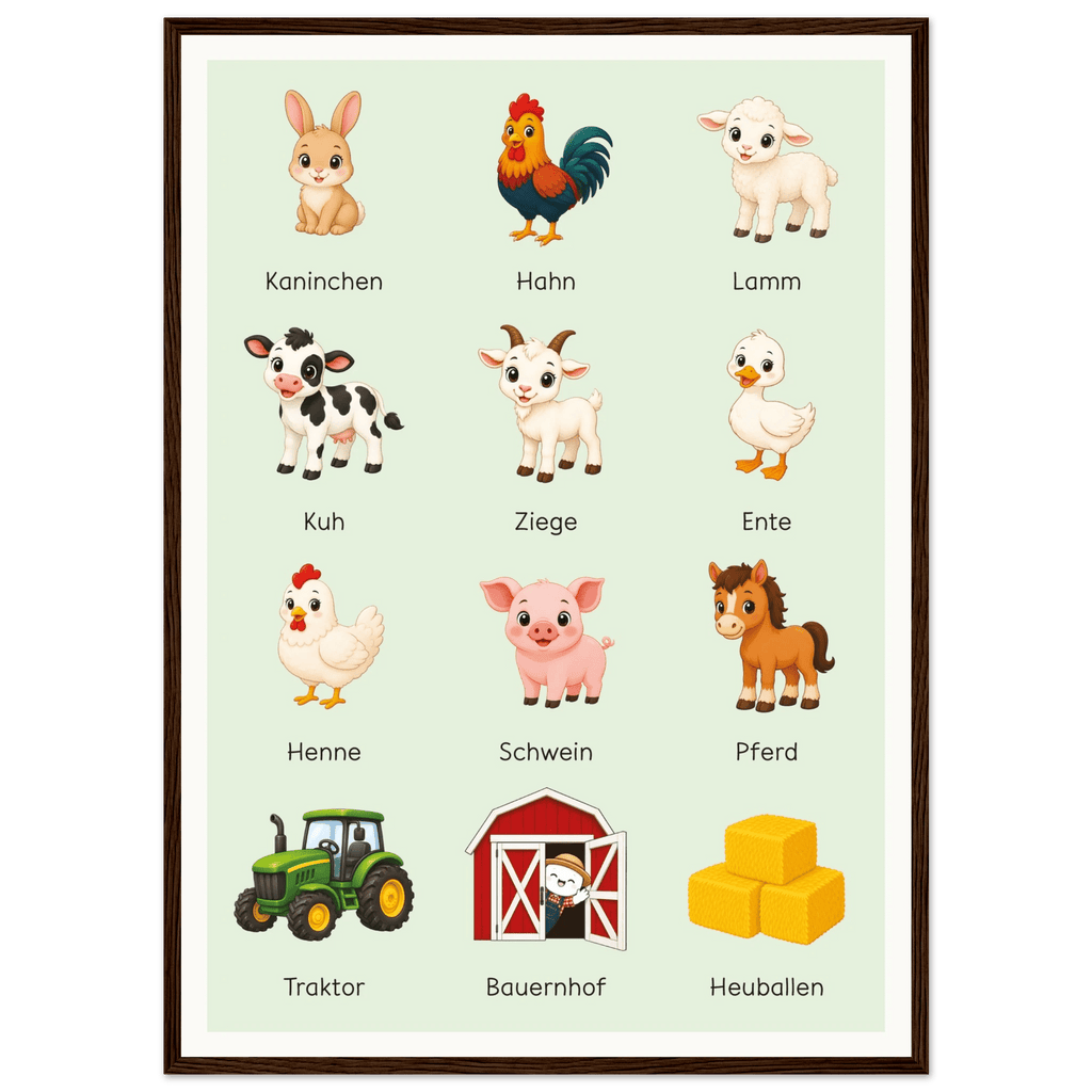 Lilles Bauernhof-Poster poster