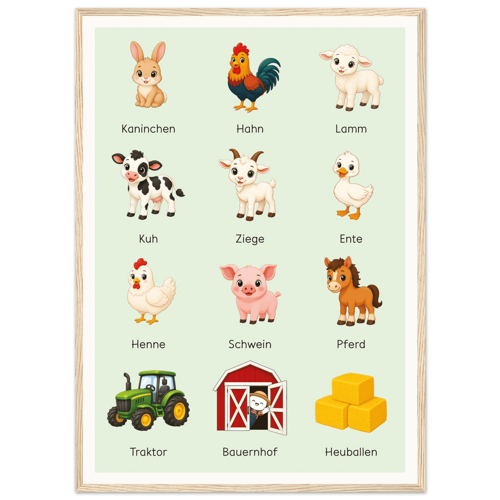 Lilles Bauernhof-Poster poster