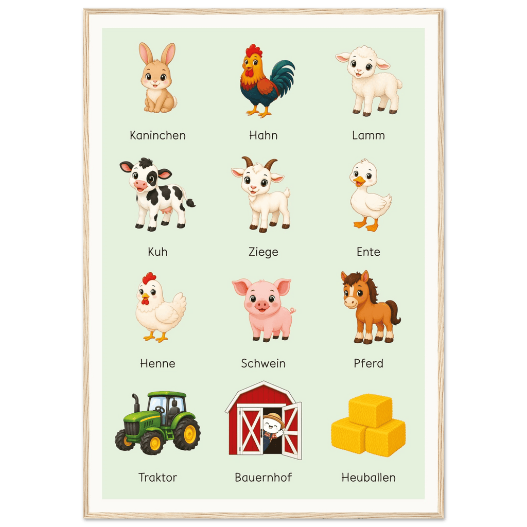 Lilles Bauernhof-Poster poster