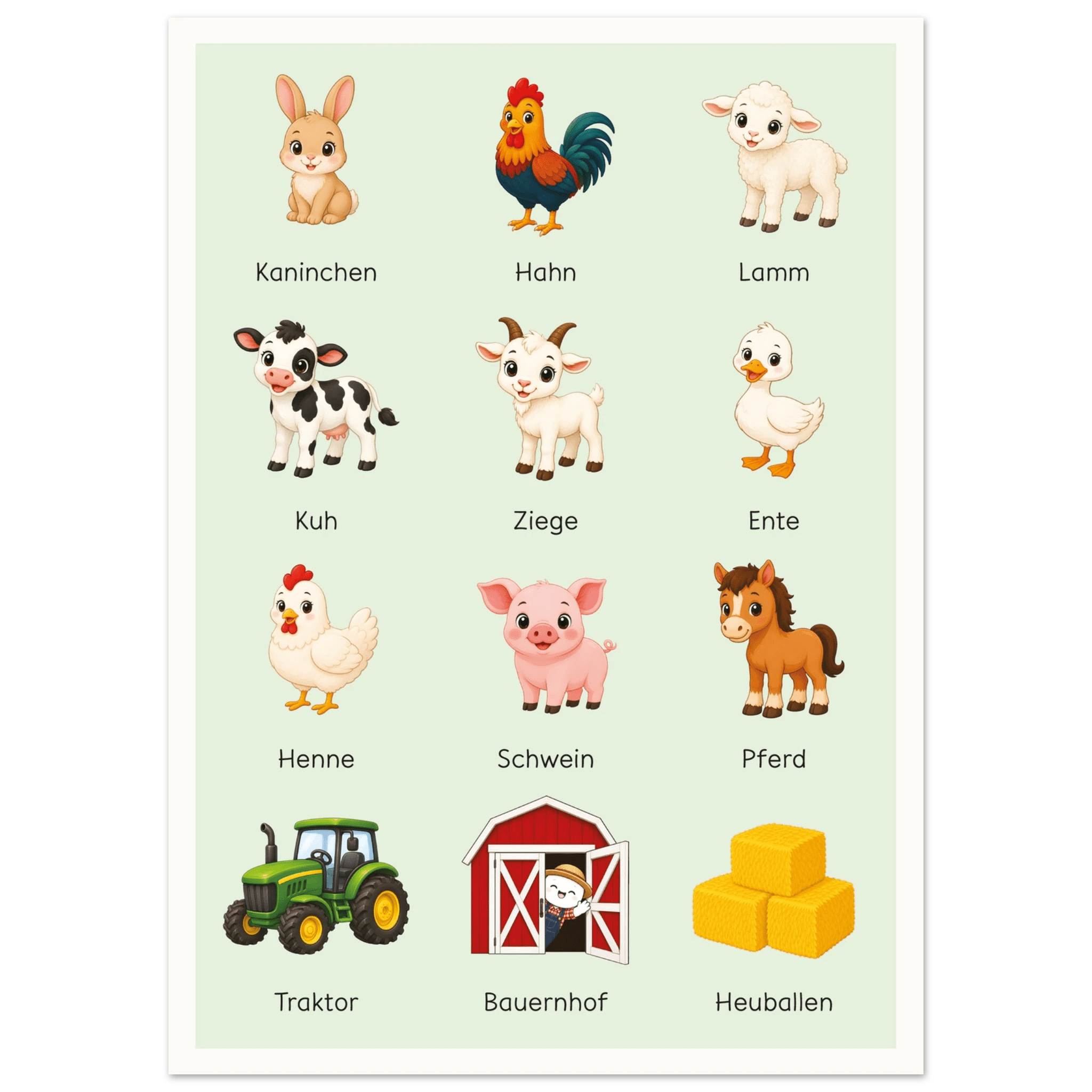 Lilles Bauernhof-Poster poster