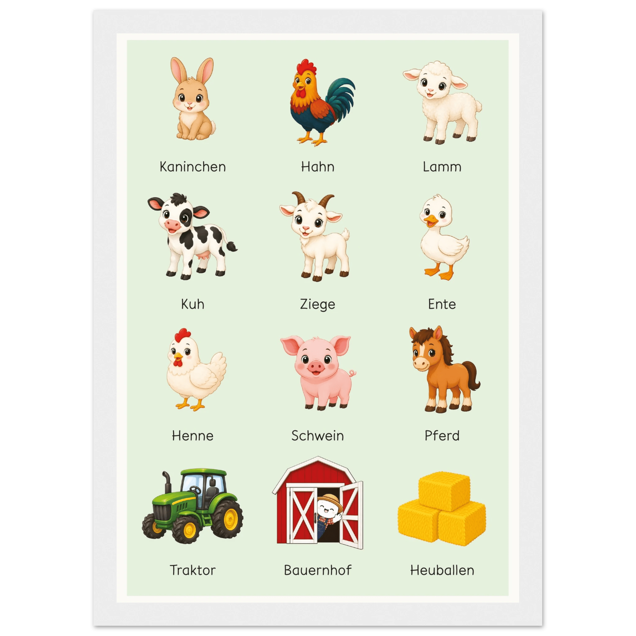 Lilles Bauernhof-Poster poster