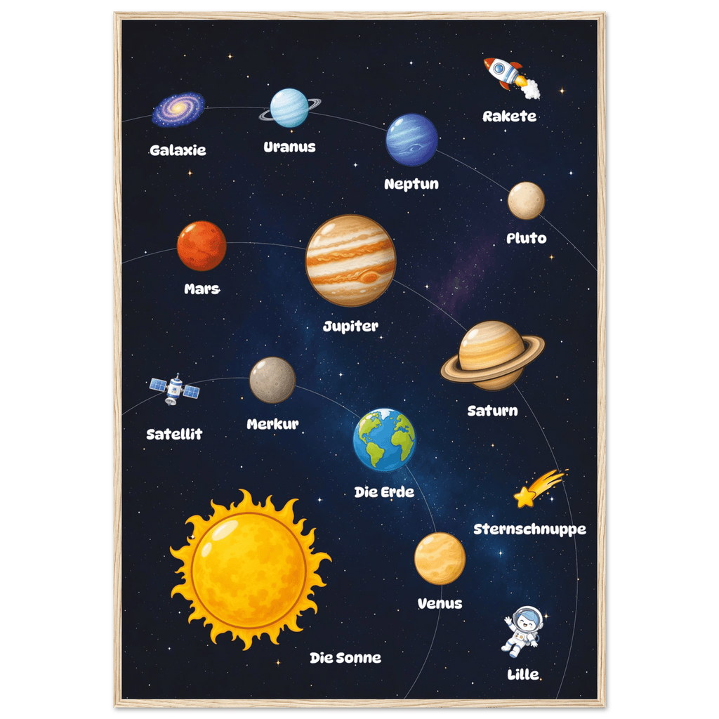 Lilles Weltraumposter poster