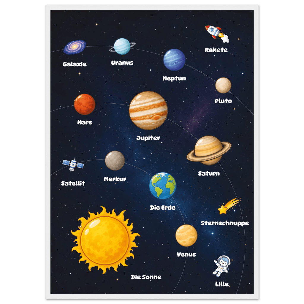 Lilles Weltraumposter poster