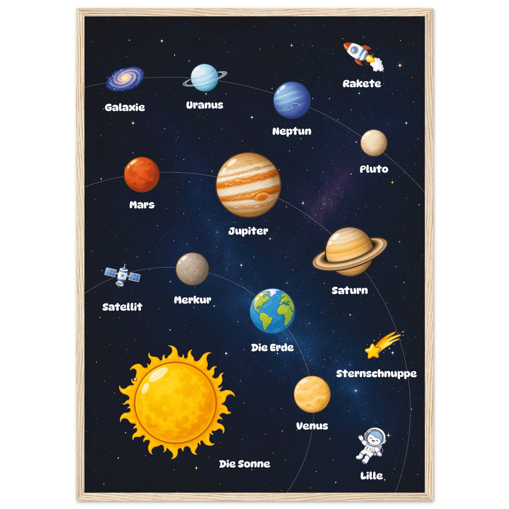 Lilles Weltraumposter poster