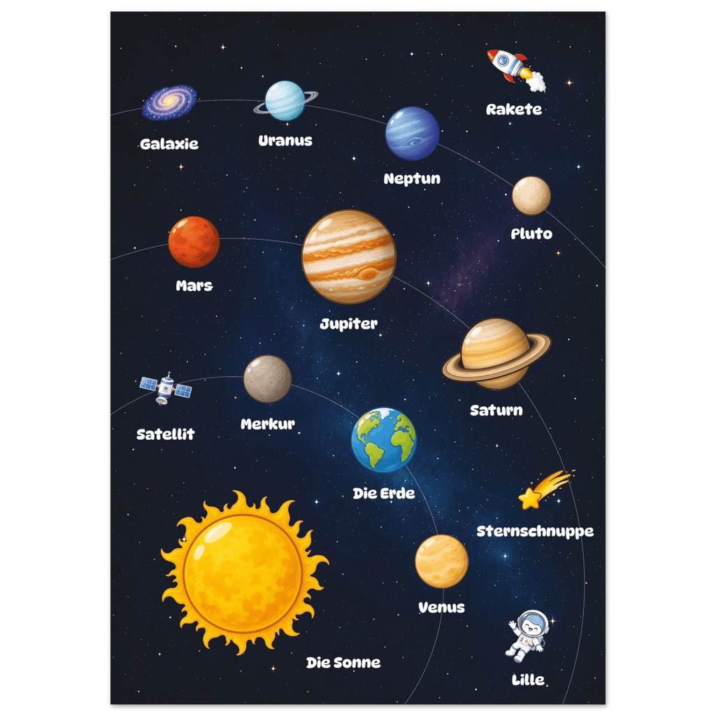 Lilles Weltraumposter poster