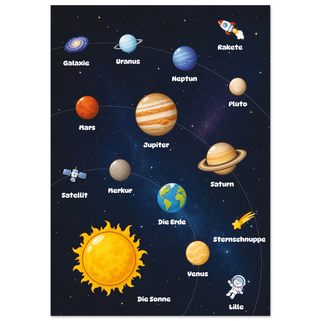 Lilles Weltraumposter poster