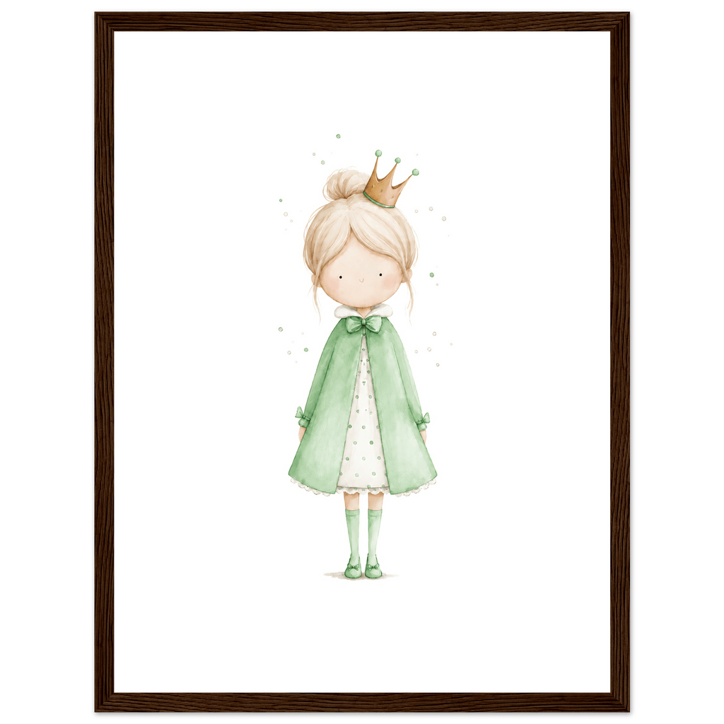 Liten Prinsessa – Personlig Text 💚 poster
