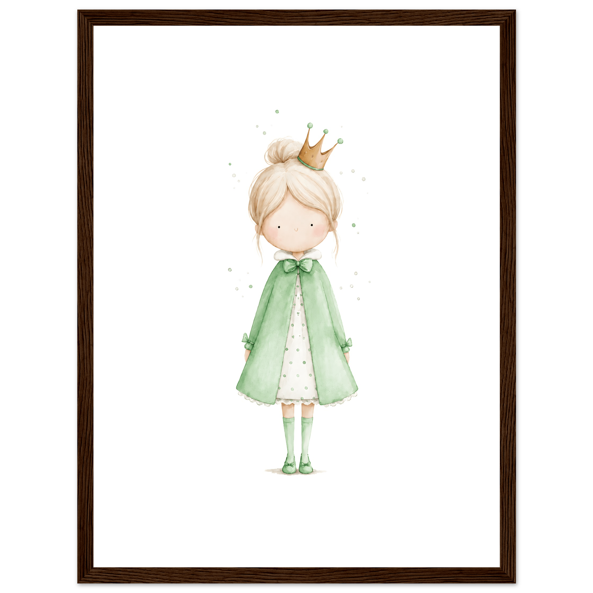 Liten Prinsessa – Personlig Text 💚 poster