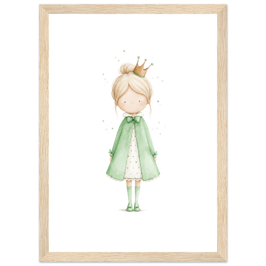 Liten Prinsessa – Personlig Text 💚 poster