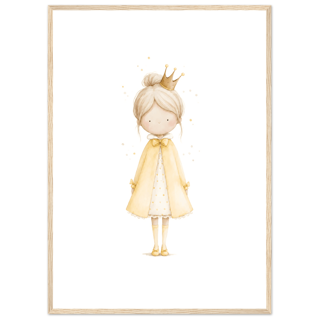 Liten Prinsessa – Personlig Text 💛 poster