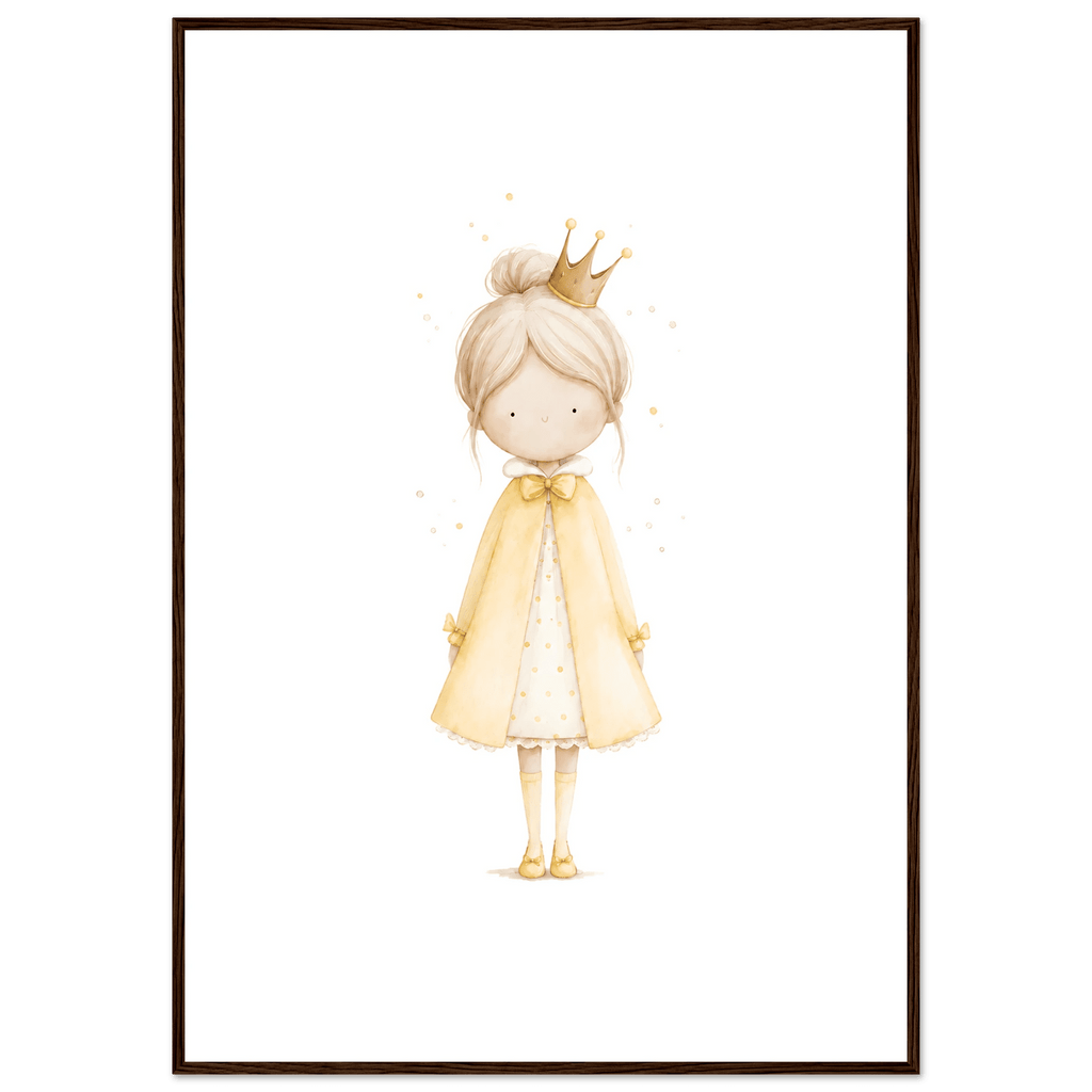 Liten Prinsessa – Personlig Text 💛 poster