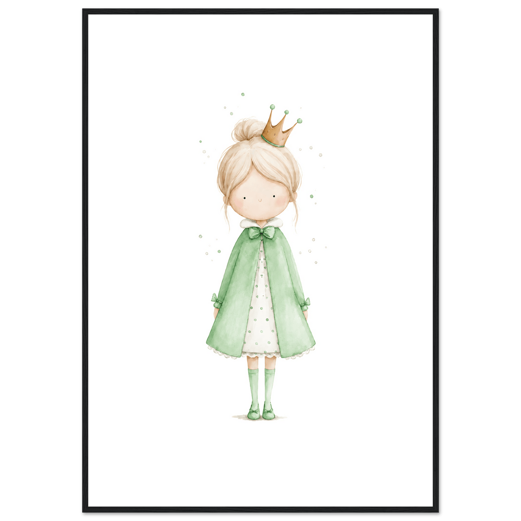 Liten Prinsessa – Personlig Text 💚 poster