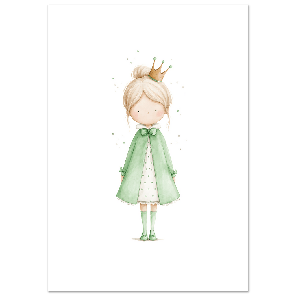 Liten Prinsessa – Personlig Text 💚 poster