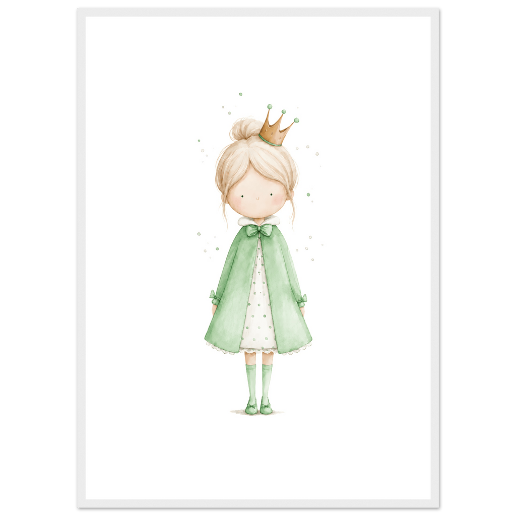 Liten Prinsessa – Personlig Text 💚 poster