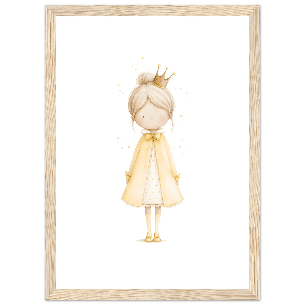 Liten Prinsessa – Personlig Text 💛 poster