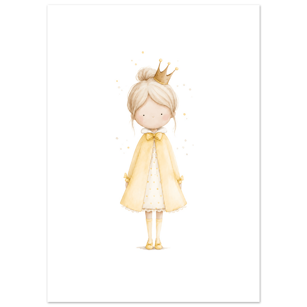 Liten Prinsessa – Personlig Text 💛 poster