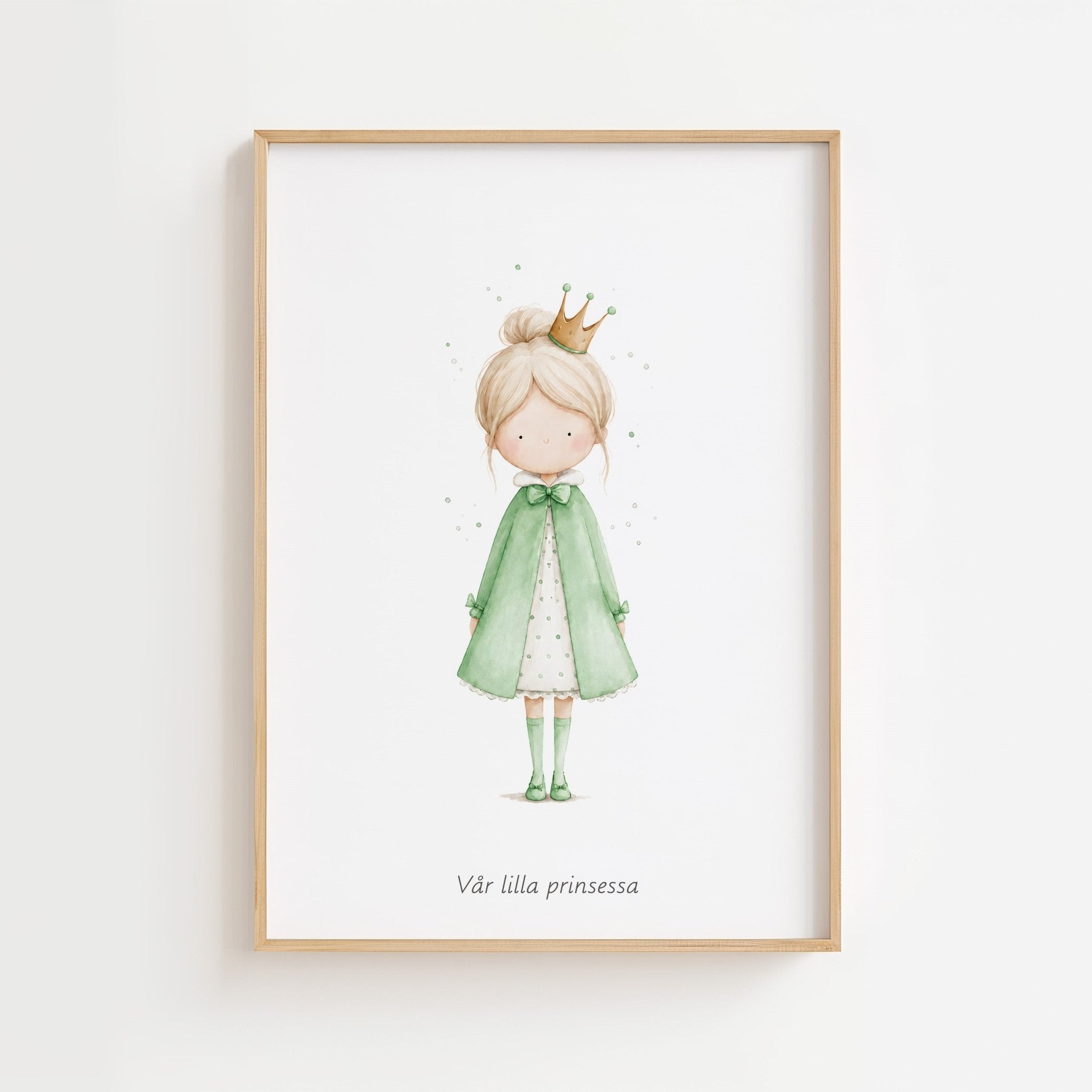 Liten Prinsessa – Personlig Text 💚 poster