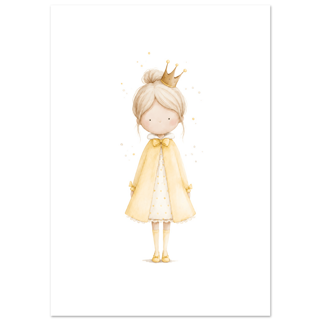 Liten Prinsessa – Personlig Text 💛 poster