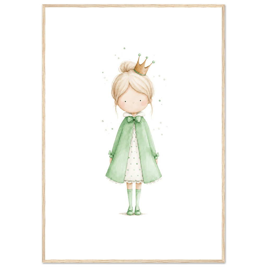 Liten Prinsessa – Personlig Text 💚 poster