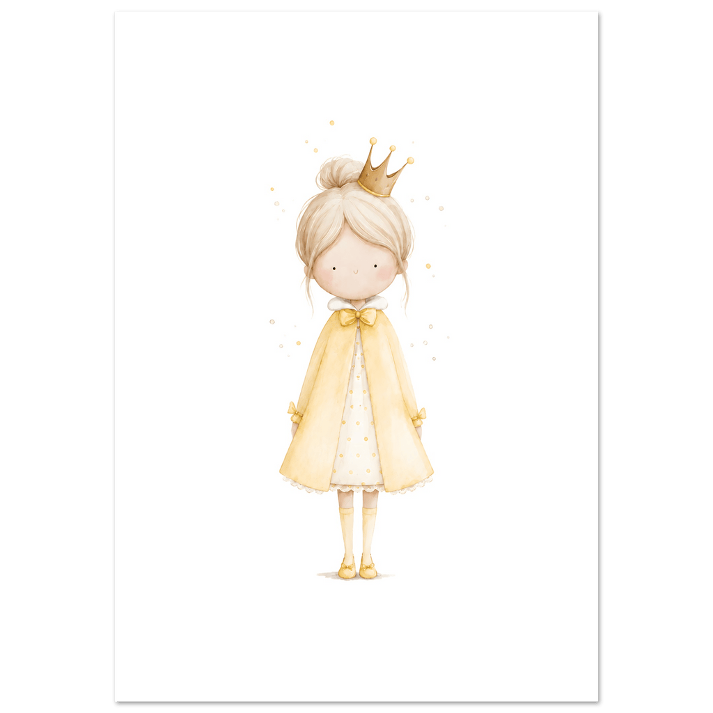 Liten Prinsessa – Personlig Text 💛 poster