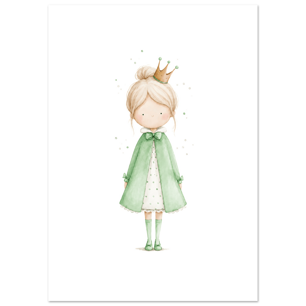 Liten Prinsessa – Personlig Text 💚 poster