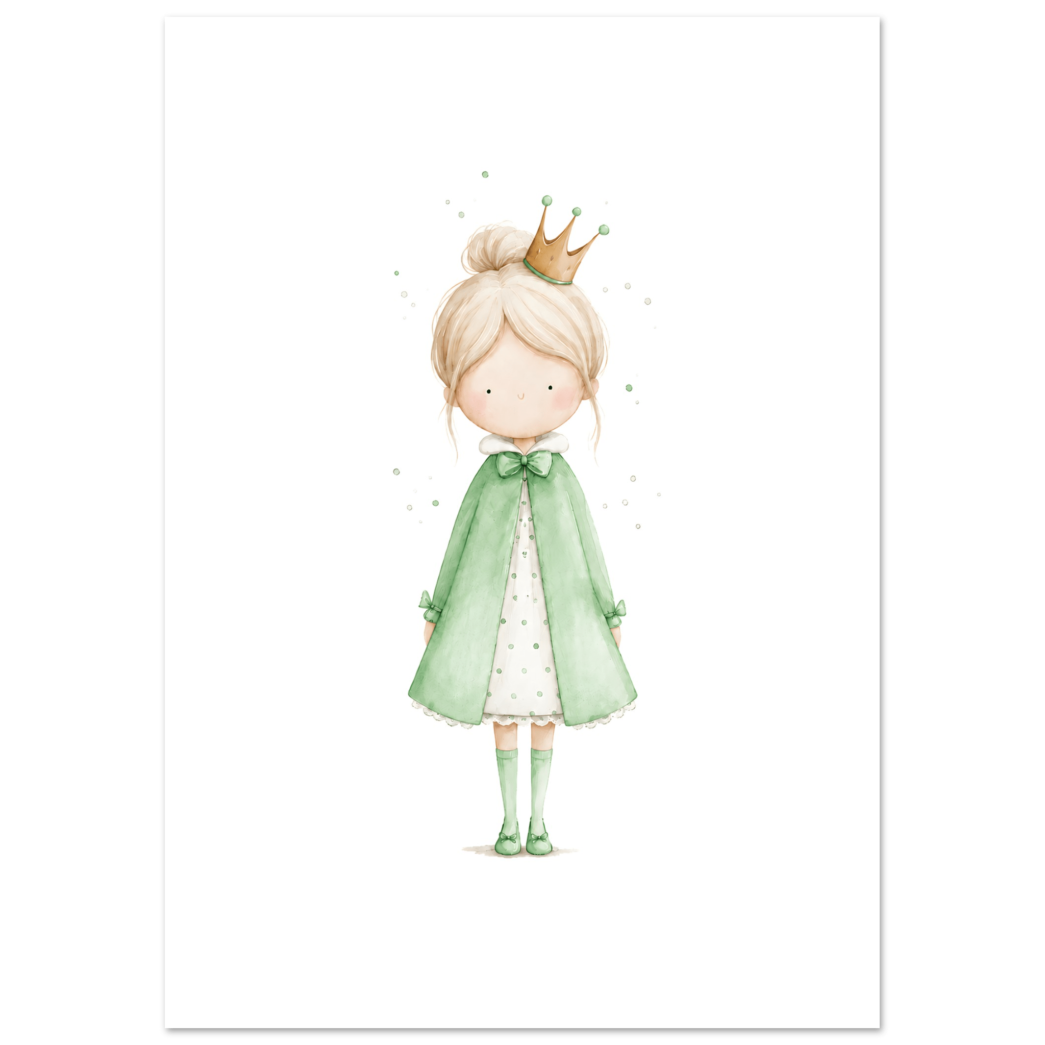 Liten Prinsessa – Personlig Text 💚 poster