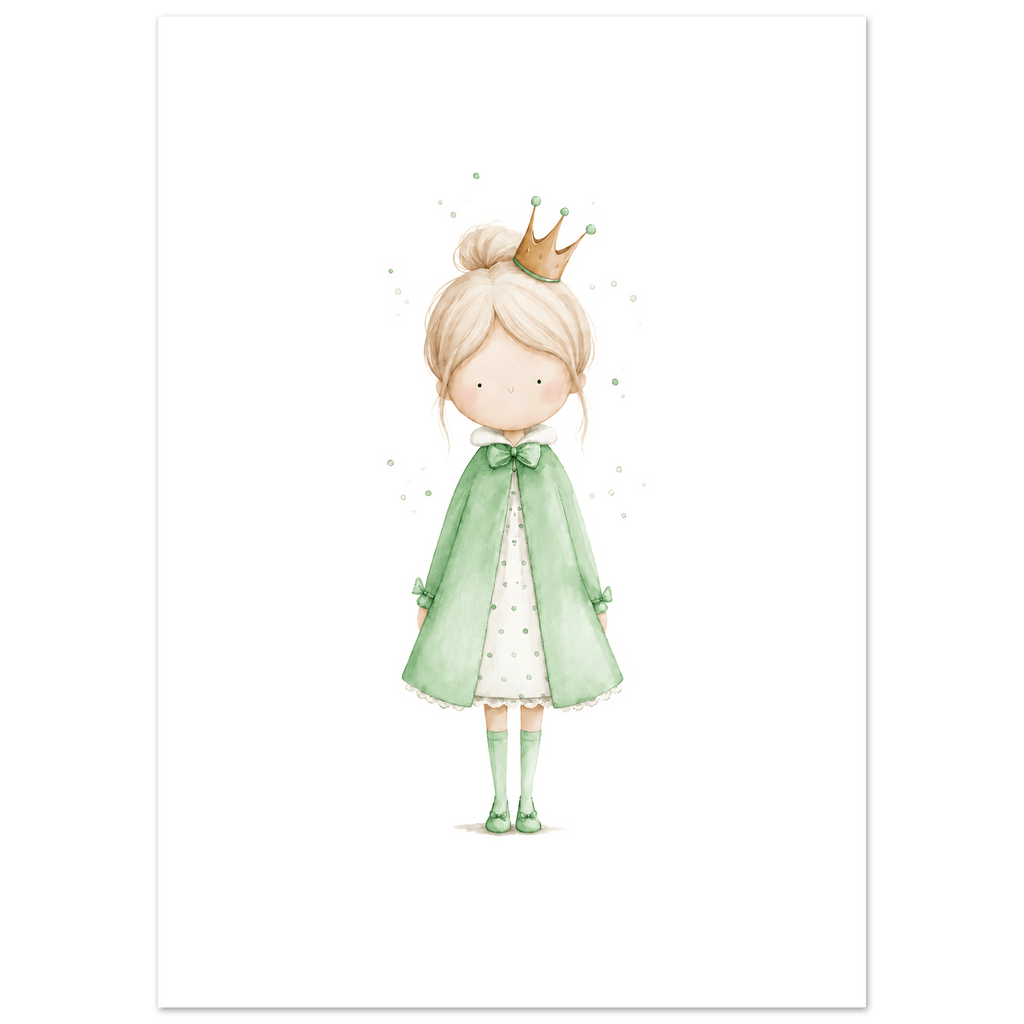 Liten Prinsessa – Personlig Text 💚 poster