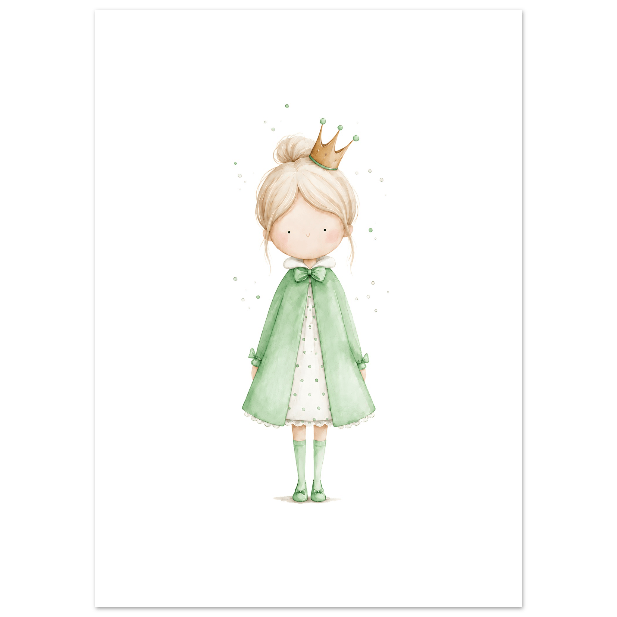 Liten Prinsessa – Personlig Text 💚 poster