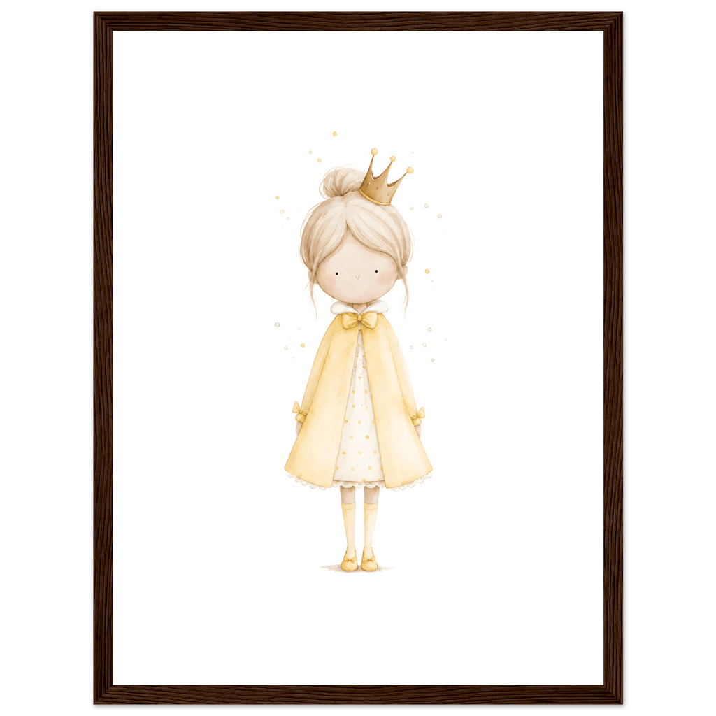 Liten Prinsessa – Personlig Text 💛 poster