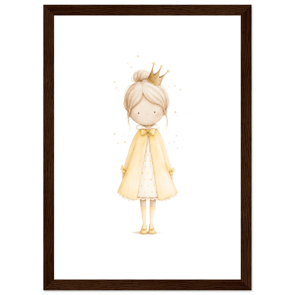 Liten Prinsessa – Personlig Text 💛 poster