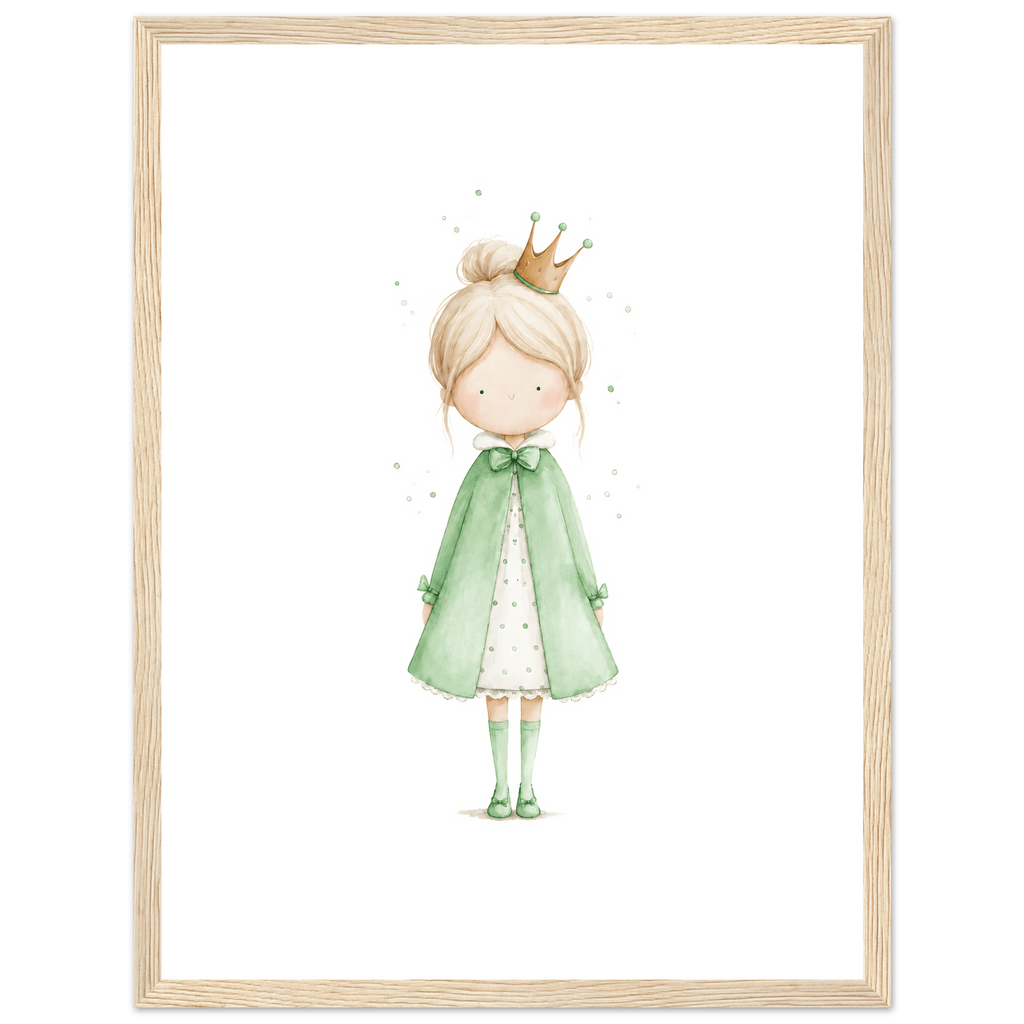 Liten Prinsessa – Personlig Text 💚 poster