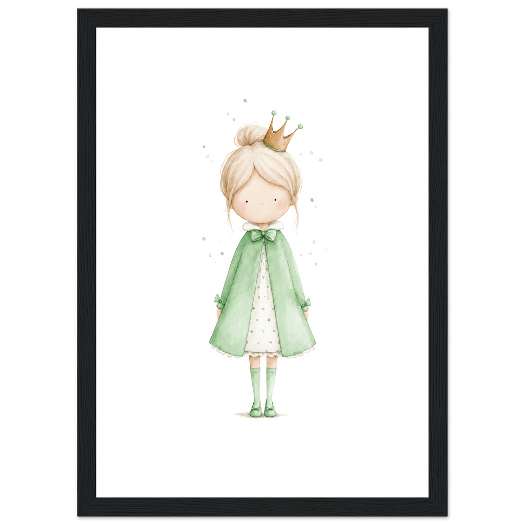 Liten Prinsessa – Personlig Text 💚 poster