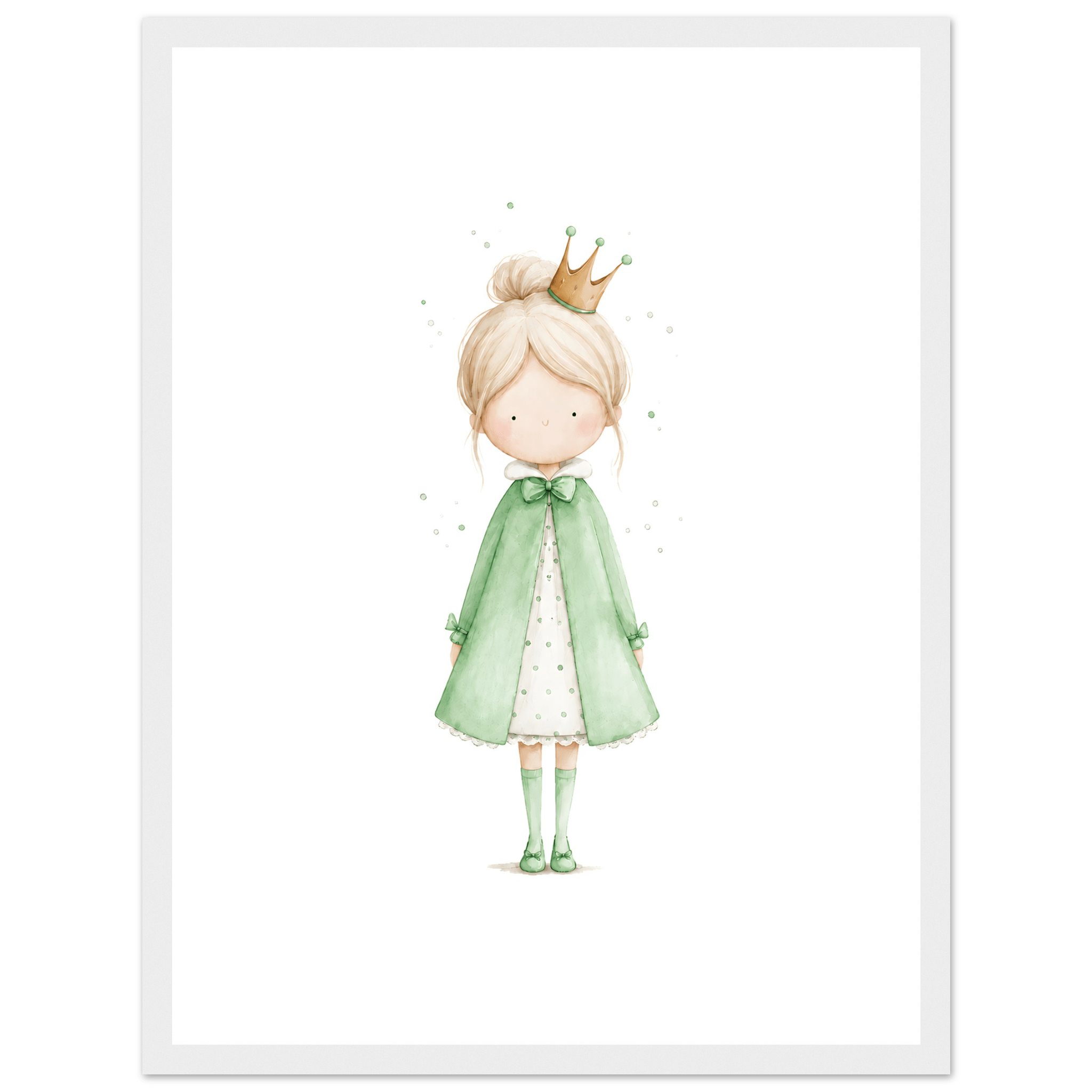 Liten Prinsessa – Personlig Text 💚 poster