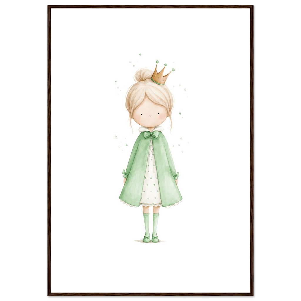 Liten Prinsessa – Personlig Text 💚 poster