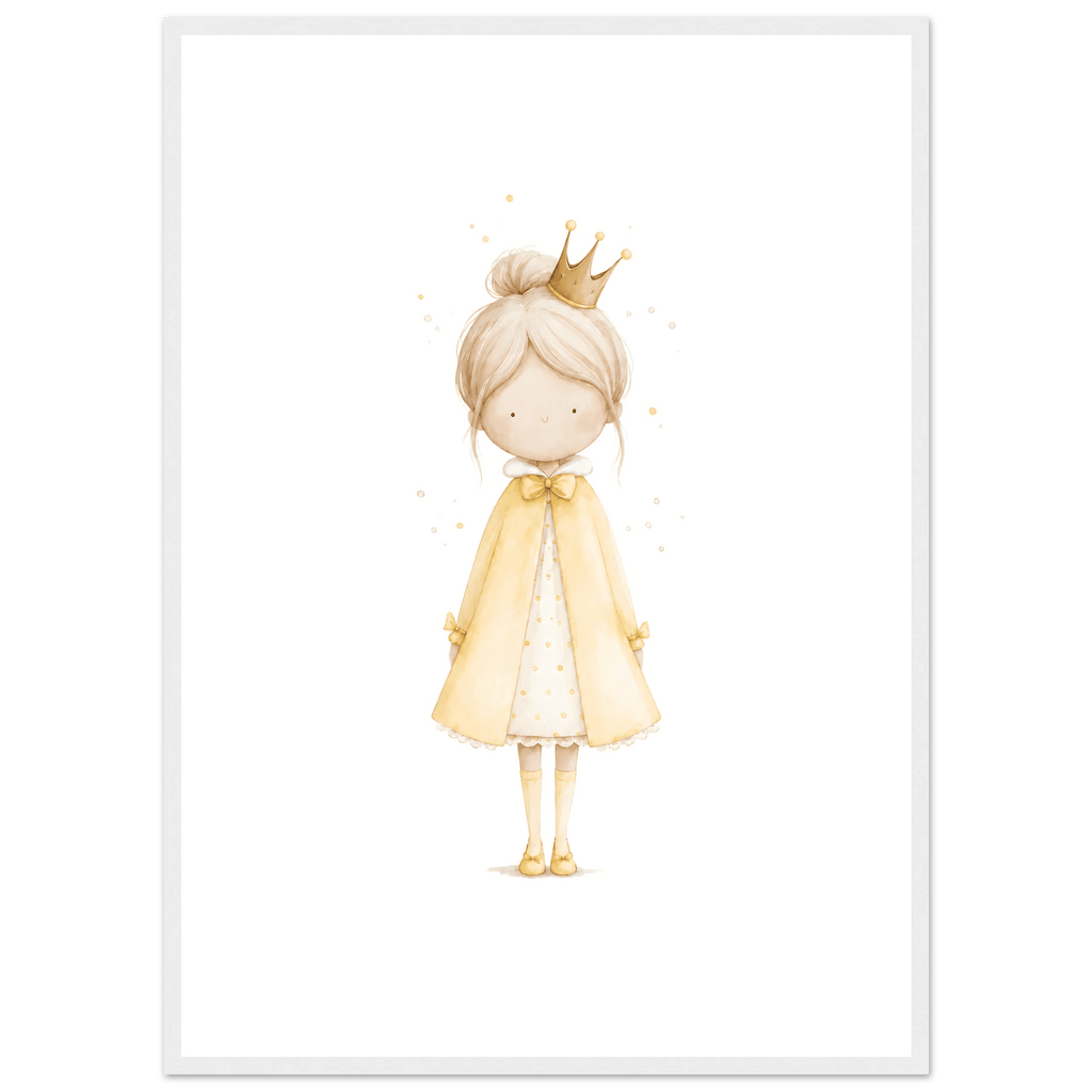 Liten Prinsessa – Personlig Text 💛 poster