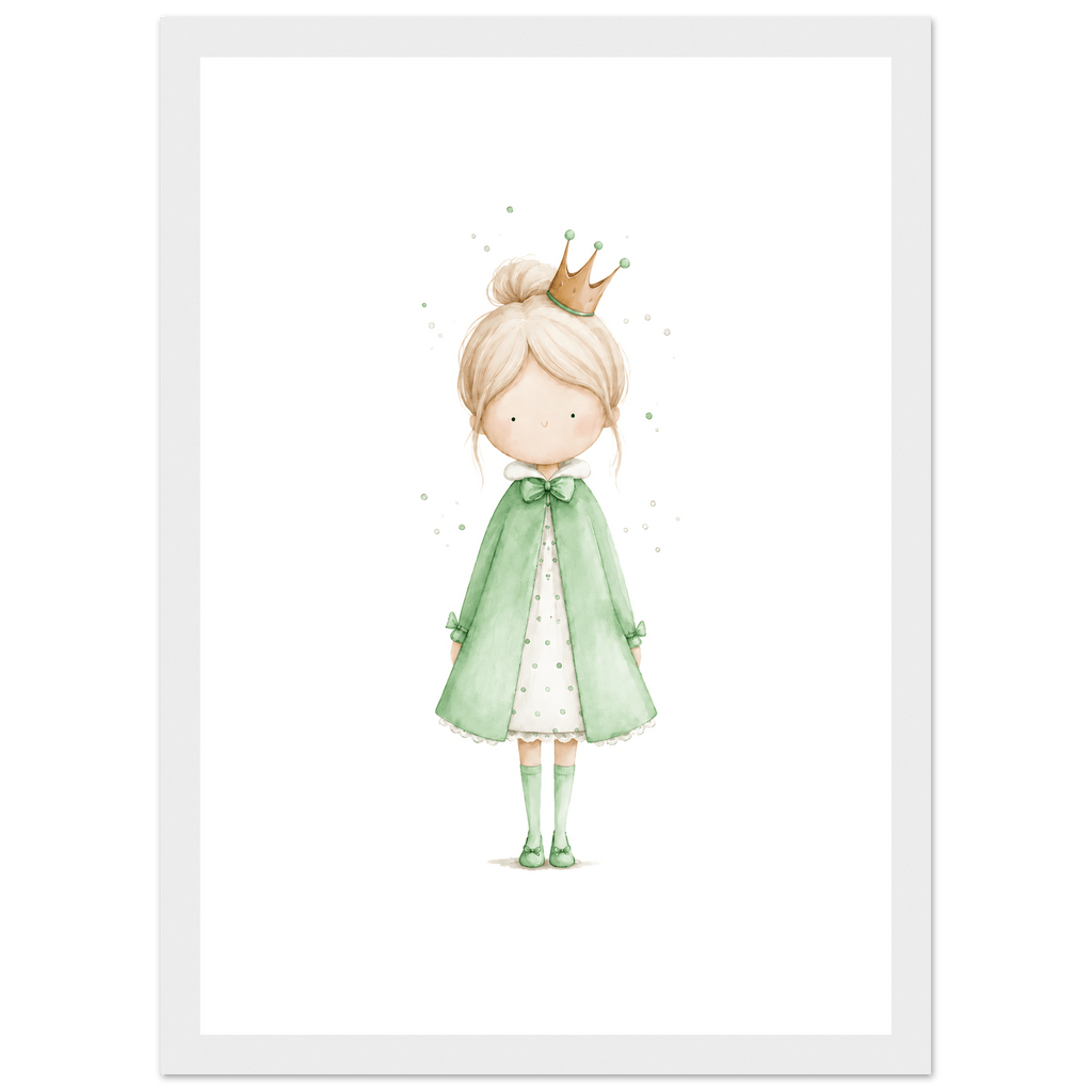 Liten Prinsessa – Personlig Text 💚 poster