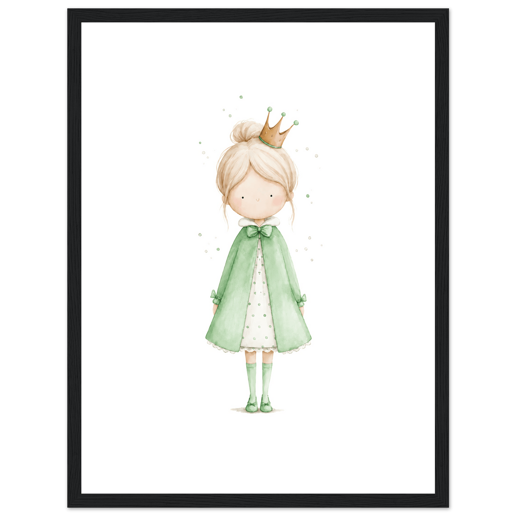 Liten Prinsessa – Personlig Text 💚 poster