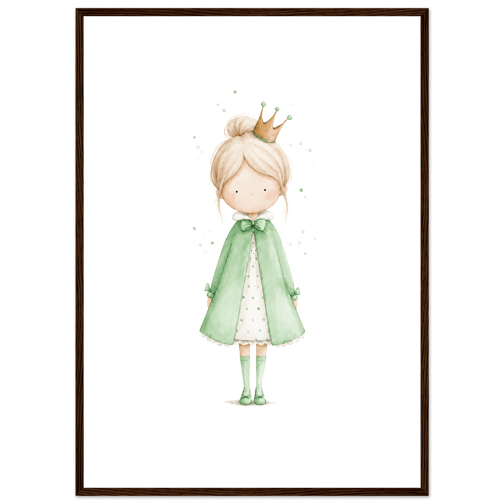 Liten Prinsessa – Personlig Text 💚 poster