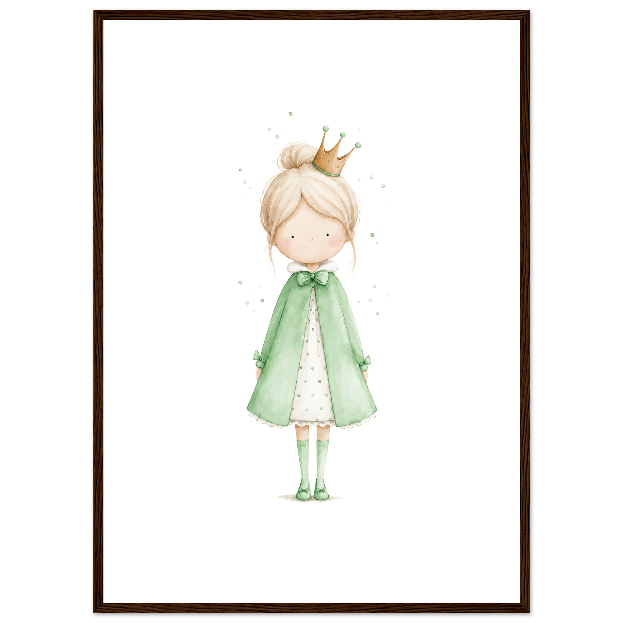 Liten Prinsessa – Personlig Text 💚 poster