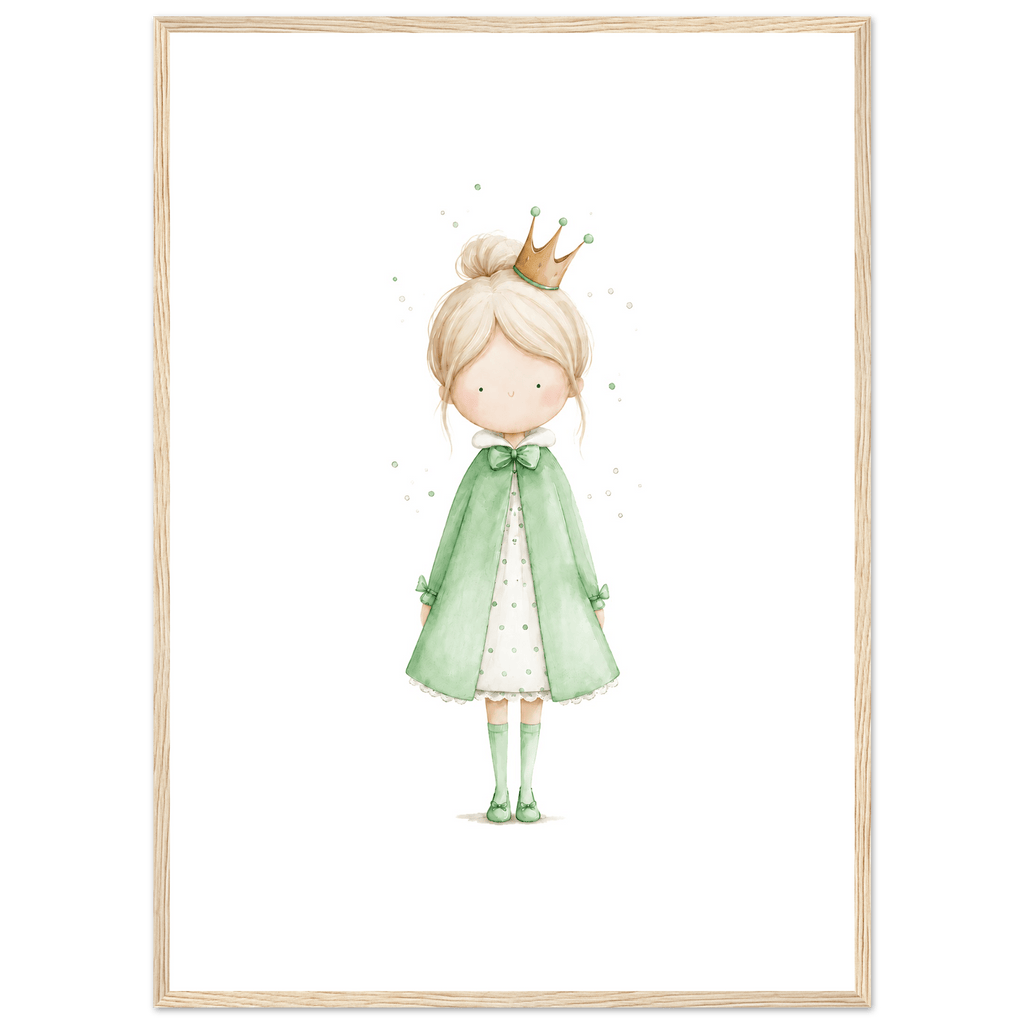 Liten Prinsessa – Personlig Text 💚 poster