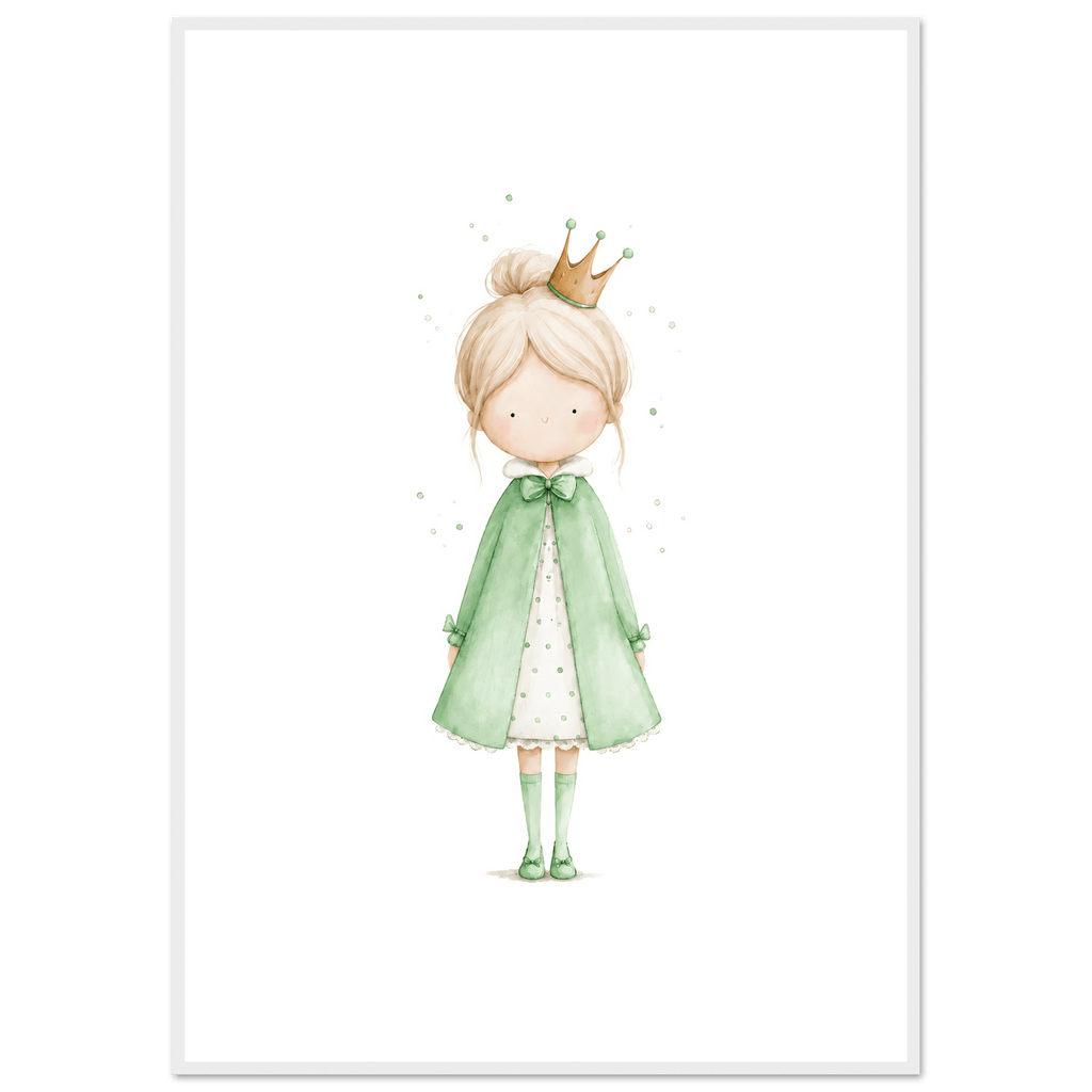 Liten Prinsessa – Personlig Text 💚 poster