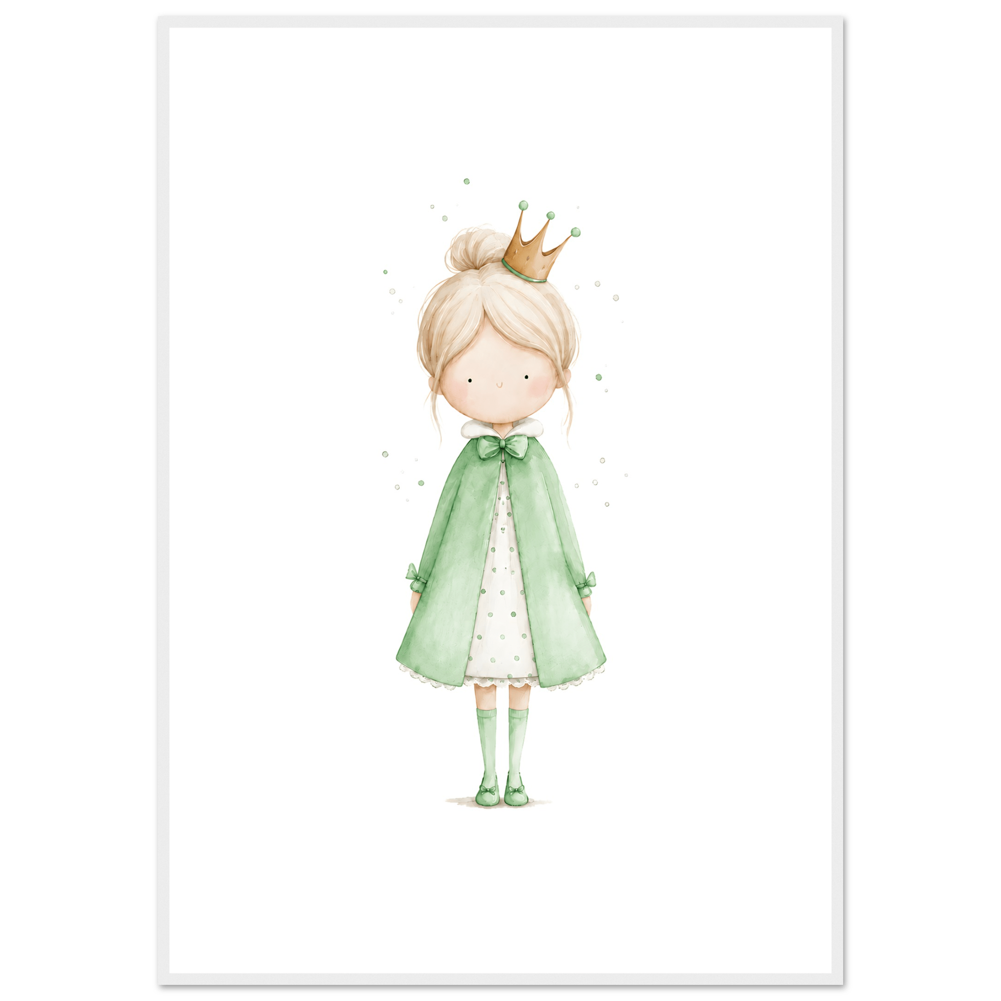 Liten Prinsessa – Personlig Text 💚 poster