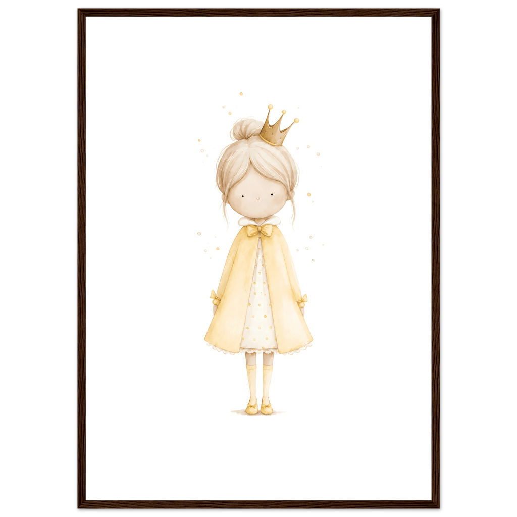 Liten Prinsessa – Personlig Text 💛 poster