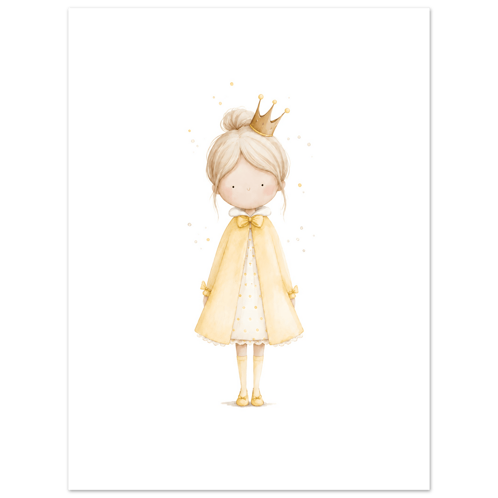 Liten Prinsessa – Personlig Text 💛 poster