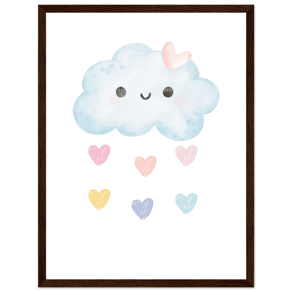 Moln och hjärtan poster poster
