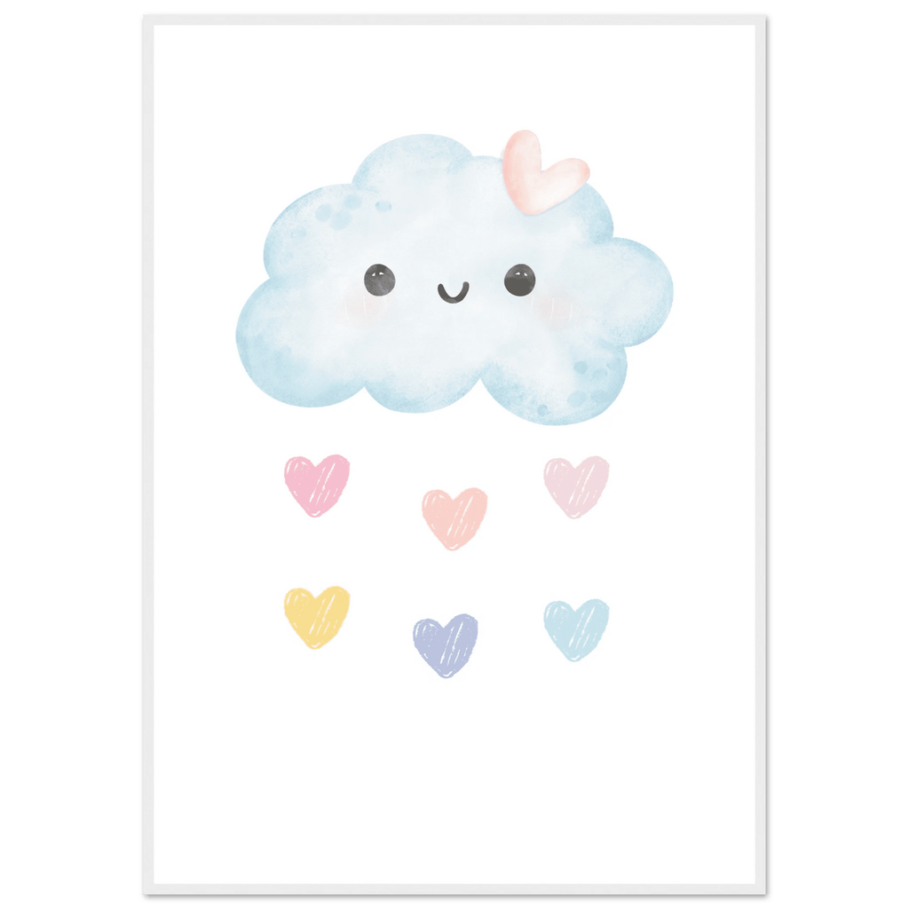 Moln och hjärtan poster poster
