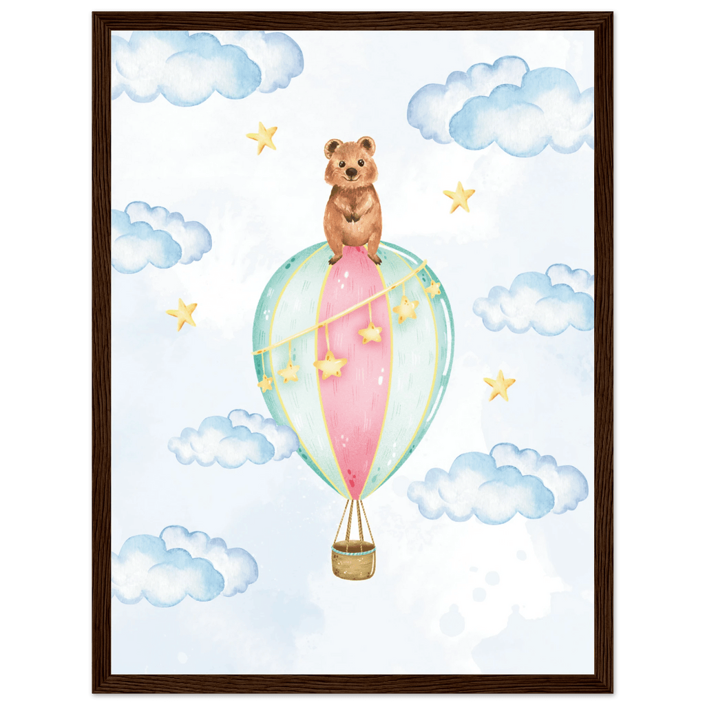 Nalle i luftballong poster poster
