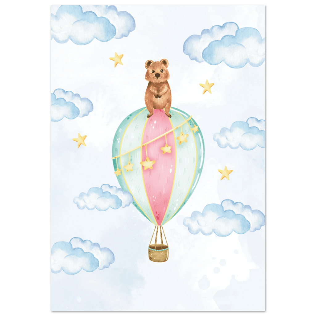 Nalle i luftballong poster poster