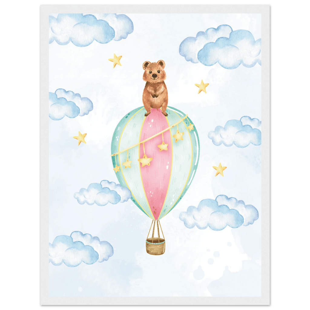 Nalle i luftballong poster poster