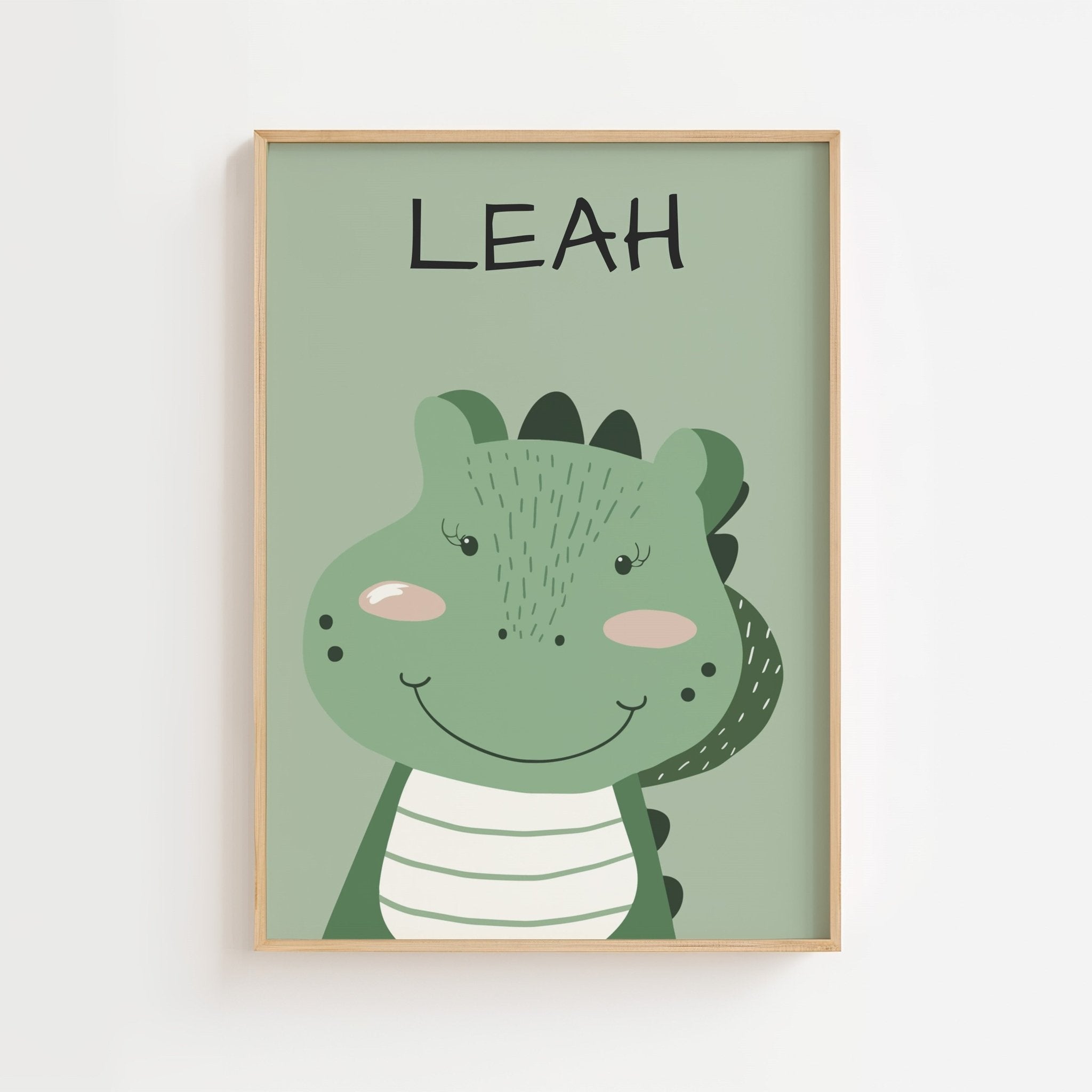 Personlig krokodilposter med namn poster